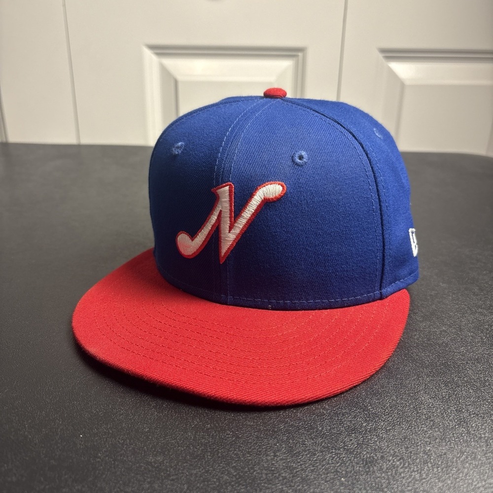 Nashville Sounds New Era 59FIFTY Fitted Hat Size 6 7/8 Blue Red MiLB Cap